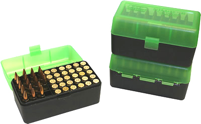 Ammo box - MTM RS-S-50-16T - 50 Round Flip-Top 22-250 6mm PPC 7mm BR