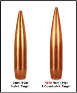 Proj - 7mm - Berger 184gr F-Open Hybrid Target / 100pk