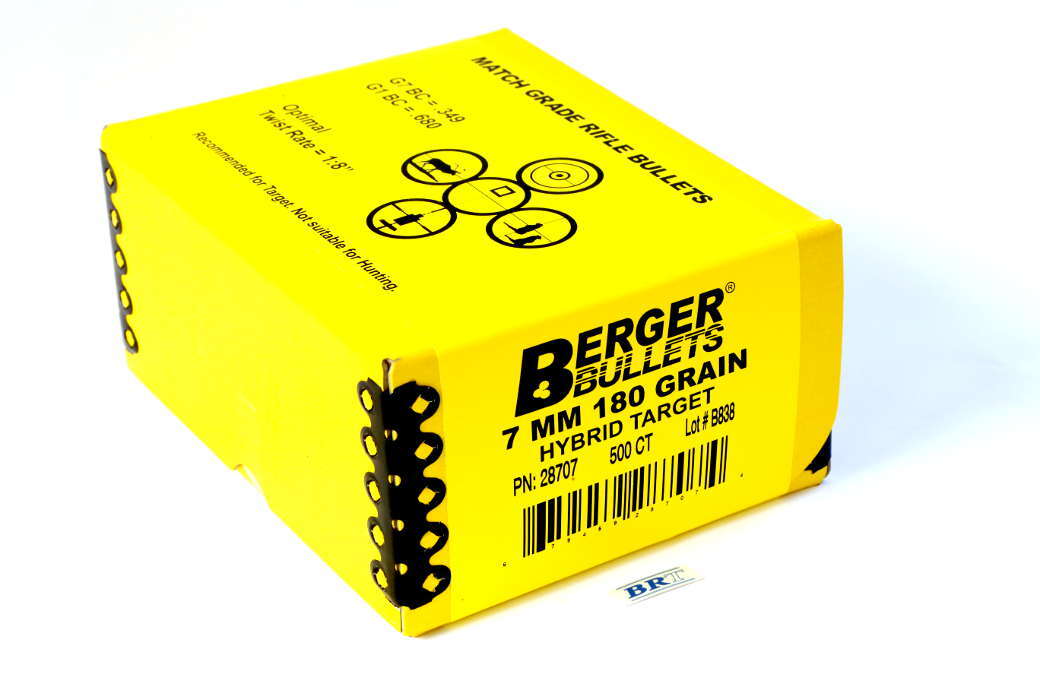 Proj - 7mm - Berger 180gr Hybrid Target / 500pk