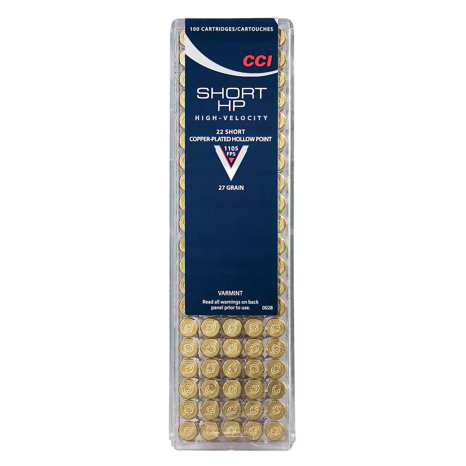 Ammo - 22 Short - CCI 27gr Copper-Plated HP / 100pk