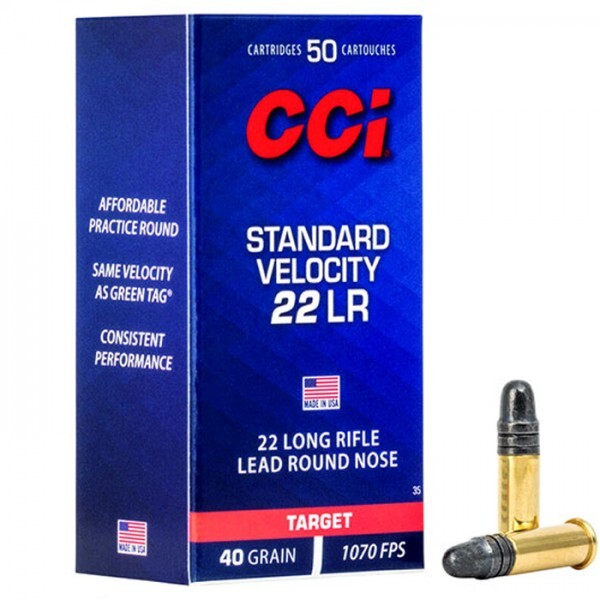 Ammo - 22LR CCI 40gr Standard Velocity LRN / 50pk