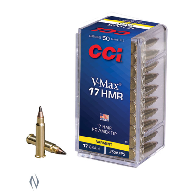 Ammo - 17HMR - CCI 17gr V-Max / 50pk