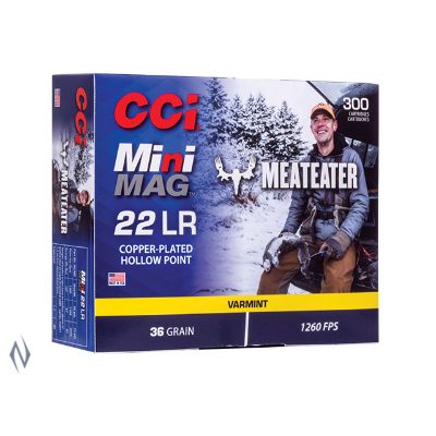 Ammo - 22LR - CCI 36gr Meat Eater Copper-Plated HP Mini Mag / 300pk