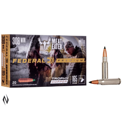 Ammo - 308Win - Federal 165gr Trophy Copper Vital Shok / 20pk