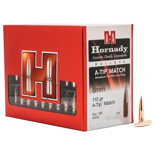 Projectile - 6 mm - Hornady 110gr A-tip / 100pk