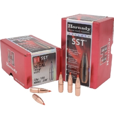 Projectile - 30cal - Hornady 165gr SST / 100pk