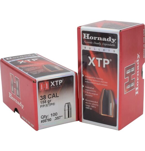 Proj - 38cal - Hornady 158gr FP XTP / 100pk