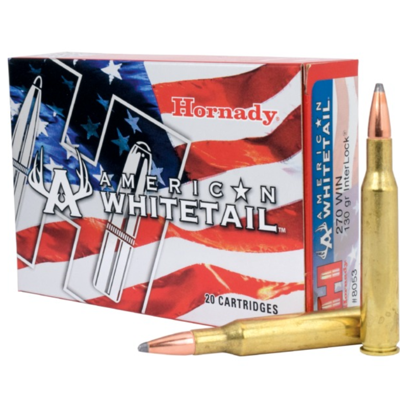 Ammo - 270Win - Hornady 130gr SP American White-tail / 20pk
