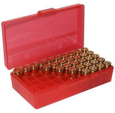 Ammo Box - MTM P50-38-29  -  38spl Clear Red