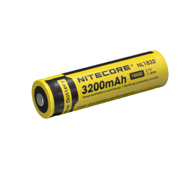 Battery - Nitecore 18650 3200MAH RECHARGABLE LI-ION 3.7V
