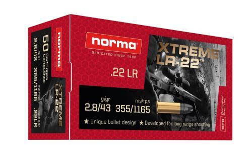 Ammo - 22lr - Norma 43gr Xtreme LR-22 1165fps / 50pk