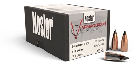 Proj - 30cal - Nosler 110gr TIP Varmageddon / 100pk