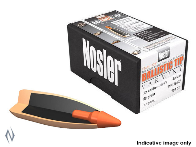 Proj - 22cal - Nosler 40gr Varmint BallisticTip / 100pk