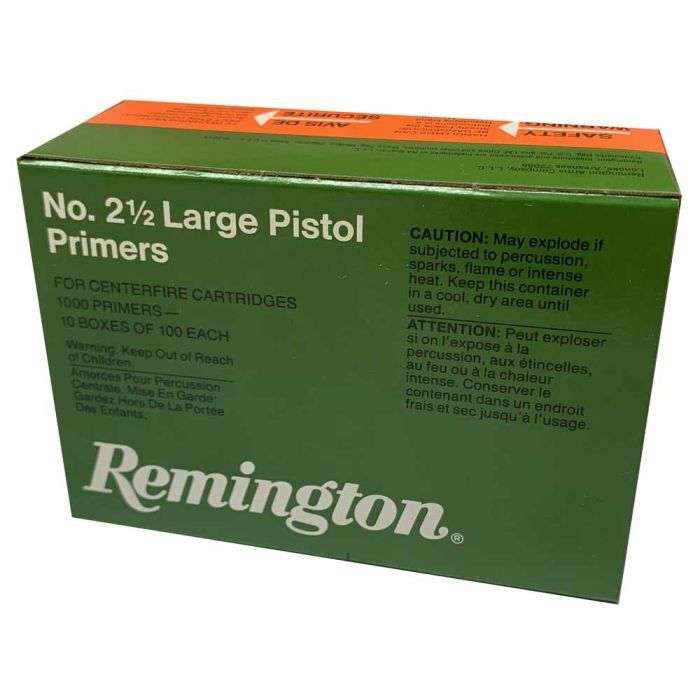 Primers - Remington 2.5 LP Large Pistol / 100pk