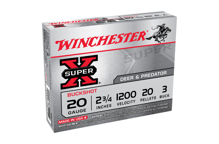 Ammo - 20Ga - Winchester #3 Buck 20 Pellet / 5pk