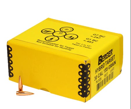 Projectile  - 30cal - Berger 155gr Hybrid / 100pk